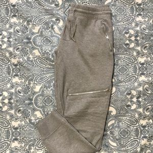 Grey Sweatpants with zippers